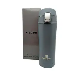 Термочашка Krauzer 350 мл сіра (86-350Matte Graphite) - мініатюра 4