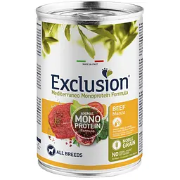 Корм Exclusion Adult Beef для дорослих собак всіх порід з яловичиною 400 г