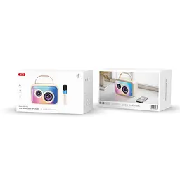 Акустична система XO F54 Glossy Cool Light K-Song Audio 20W Біла - мініатюра 2