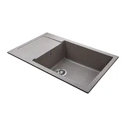 Гранітна мийка Globus Lux Malabi мокко 780x500мм 000023491, Сірий - мініатюра 4