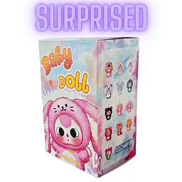 М'яка іграшка сюрприз у стилі Лабубу Baby Three Kawaii пухнастий брелок звірята 3й сезон - мініатюра 2