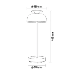 LED лампа настiльна Videx VL-TF23G 8.5W 4000K з акумулятором та RGB зелена (VL-TF23G) - мініатюра 5