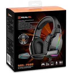 Навушники Real-El GDX-7680 Black (GDX-7680 Black) - мініатюра 11