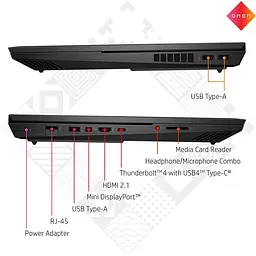 Ноутбук HP OMEN 17, QHD IPS, i7-13700HX, 32GB DDR5, 1TB, RTX 4090 16GB, Windows 11 - мініатюра 5