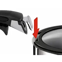Кришка для посуду Tefal Ingenio 28см, скло, силікон, прозоро-чорний (L9846753) - мініатюра 3