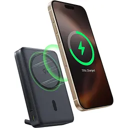 Зовнішній акумулятор Baseus Nomos Qi2 10000mAh 45W Black (P10078800123-00) [161321] - мініатюра 3