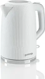 Електрочайник Gorenje 1.7 л Strix-контроль білий матовий kuh0015408 - мініатюра 2
