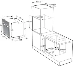 Gorenje Духова шафа BPSA6747A08BG електрична - мініатюра 2