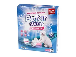 Пральний порошок POLAR SHINE 400 г КИСНЕВИЙ для всіх типів прання Oxi Power