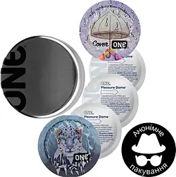 Презервативи One Pleasure Dome з розширеною головкою 5 шт. у кейсі (ROZ6501052014) - мініатюра 2