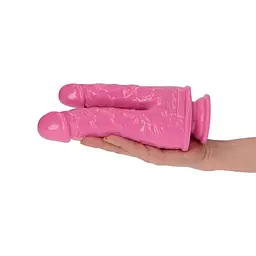 Подвійний фалоімітатор Toyz4lovers Romolo e Remo 7.5" 18.5 см (рожевий) - мініатюра 10