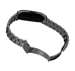 Металевий ремінець Primo Mijobs для фітнес-браслета Xiaomi Mi Band 4 Black - мініатюра 3