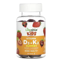 Вітамін D3 Lifeable (+ K2 Kids) - 60 gummies