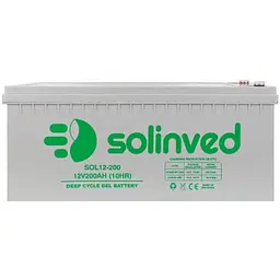 Акумулятор Solinved 200-12 GEL (12V 200 Аh)