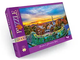 Пазли Danko Toys Схід сонця в Барселоні 2000 елементів C2000-01-02