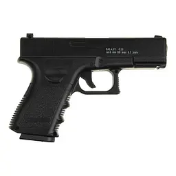 Страйкбольний пістолет Galaxy Glock 17, метал, чорний, вага 700 г, G15