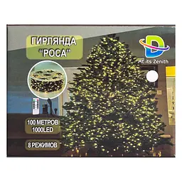 Гірлянда Роса нитка 1000 LED довжина 100 м від мережі, білий GarlandoPro 1000L100MWW - мініатюра 18