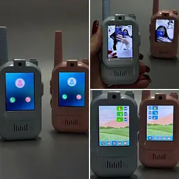 Дитяча рація з відеозв'язком XPRO Video Walkie Talkie, відео- та голосовий зв'язок, 2 рації, Type-C, HD-камера, дальність зв'язку до 300 м - синій + рожевий (50323-20130_731) - мініатюра 8