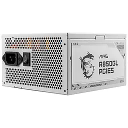 Блок живлення MSI 850W (MAG A850GL PCIE5 WHITE) - мініатюра 4