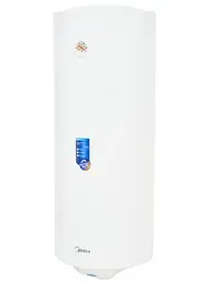 Водонагрівач Midea 100 л, 1500 Вт, "мокрий" ТЕН, вертикальний, циліндричний, білий (100-15F6(W)) - мініатюра 2