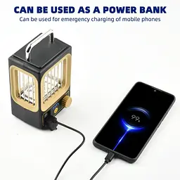Кемпінговий ліхтар з акумулятором і сонячною панеллю з функцією Power Bank HS9039 - мініатюра 2
