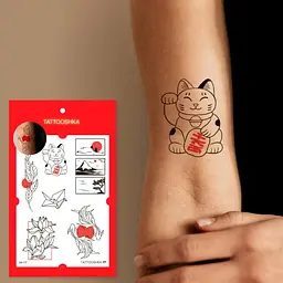 Набір тимчасових татуювань ASIAN MOOD Tattooshka LB-177 - мініатюра 2