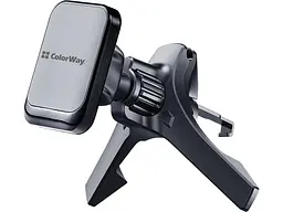 Автомобільний тримач для смартфона ColorWay Magnetic Air Vent-6 Gray (CW-CHM16-GR)
