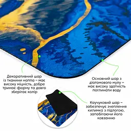 Вологопоглинаючий килимок 50x80CMx3MM (D) SW-00002541