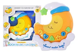 Дитячий нічник Місяць музичний Happy Moon Baby в коробці 4500 г.22,5*6*20,5см