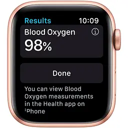 Смарт-годинник Apple Watch Series 6 GPS 44 mm Gold спортивний ремінець рожевий пісок (Grade C) Seller Refurbished - мініатюра 3