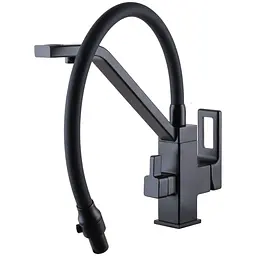 Змішувач для кухні під осмос Globus Lux Lazer GLLR-0900-10-01 000024676 Чорний матовий - мініатюра 5