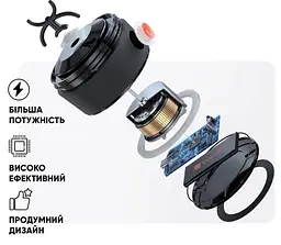 Шейкер спортивний електричний VOLTRX Gallium 600 мл Tritan Red (Gallium_Red) - мініатюра 10
