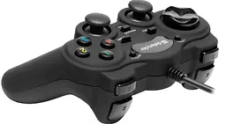 Геймпад провідний Defender Game Racer Turbo GT USB-PS 12 кнопок (Чорний) - мініатюра 5