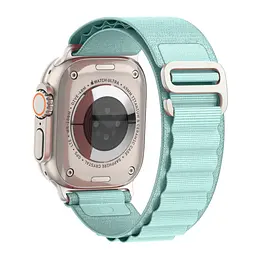Ремінець для Apple Watch 49/46/45/44/42 (Series 1-3), блакитний, Alpine Loop Alpina Band, тканинний поліестеровий ремінець для смарт-годин, дихаючий, для активного відпочинку та спорту, ArmorStandart (ARM81049) - мініатюра 5