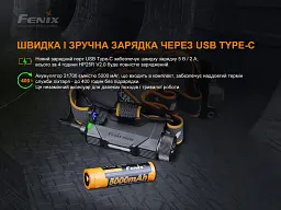 Налобний ліхтар Fenix алюмінієвий, 60х47х33 мм, білий/червоний - мініатюра 11