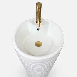 Умивальник VBI Salandra підлоговий 40x40 см white VBI-019035 - мініатюра 4