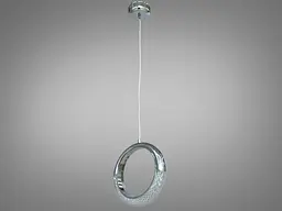 Люстра стельова LED Diasha JL6338HR, 5W, хром, діаметр 20 см, Нордік стиль