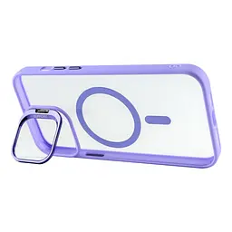 Чохол із підставкою MagSafe TPU PC Metal Stand Case and Camera Lenses Apple iPhone 13 Pro Max Purple - мініатюра 2