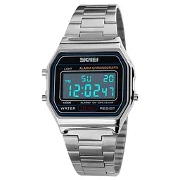 Наручний годинник чоловічий Skmei 1123 Silver, 1123SI (12314) - мініатюра 2