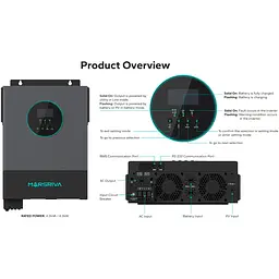 Інвертор Marsriva MR-SPH4200 TWIN Single-phase Off-Grid Solar lnverter, Built-in feed-in grid functi - мініатюра 5