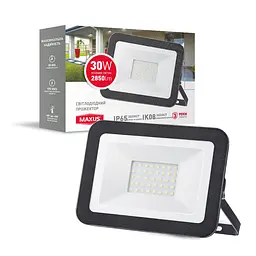 Світлодіодний прожектор MAXUS FL-01 30W 5000K - мініатюра 2