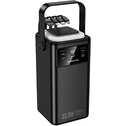 Зовнішній акумулятор BOROFONE BJ65B High 22.5W+PD20W+four-cables power bank(80000mAh) Black (6941991122057)