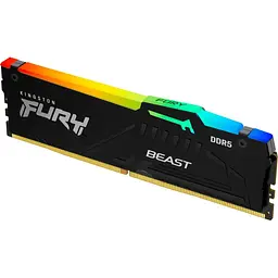 Модуль пам'яті для комп'ютера DDR5 64GB (2x32GB) 5600 MHz Beast RGB EXPO Black Kingston Fury (ex.HyperX) (KF556C40BBA-64)
