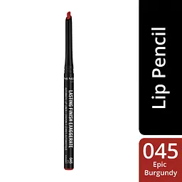 Олівець для губ Rimmel Lasting Finish Exaggerate відтінок 045 (Epic Burgandy) 0.35 г (8000019858675) - мініатюра 3