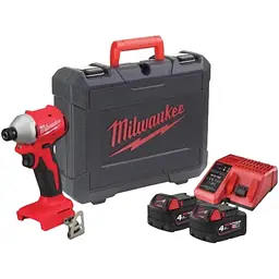 Гвинтоверт ударний акумуляторний Milwaukee M18 BLIDRC-402C 18В АКБ 2х4 А/год 0-3600 об/хв 190 Нм ЗП M12-18C жилет кейс 1.3 кг