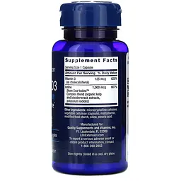 Вітаміни та мінерали Life Extension Vitamin D3 5000 IU with Sea-Iodine, 60 капсул - мініатюра 2