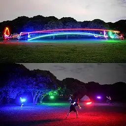 Літаючий дитячий бумеранг TOSY Flying Disc - 16 мільйонів кольорів RGB або 36 або 360 світлодіодів - мініатюра 3