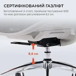 Ігрове крісло Sihoo DORO C300L Mesh White (DORO-C300L-A3-102) - мініатюра 5