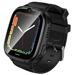 Дитячий cмарт-годинник Hoco Y106 4G with call function Black