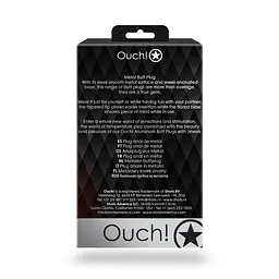 Анальна пробка Ouch! L, 8.1 см (зелений) - мініатюра 9